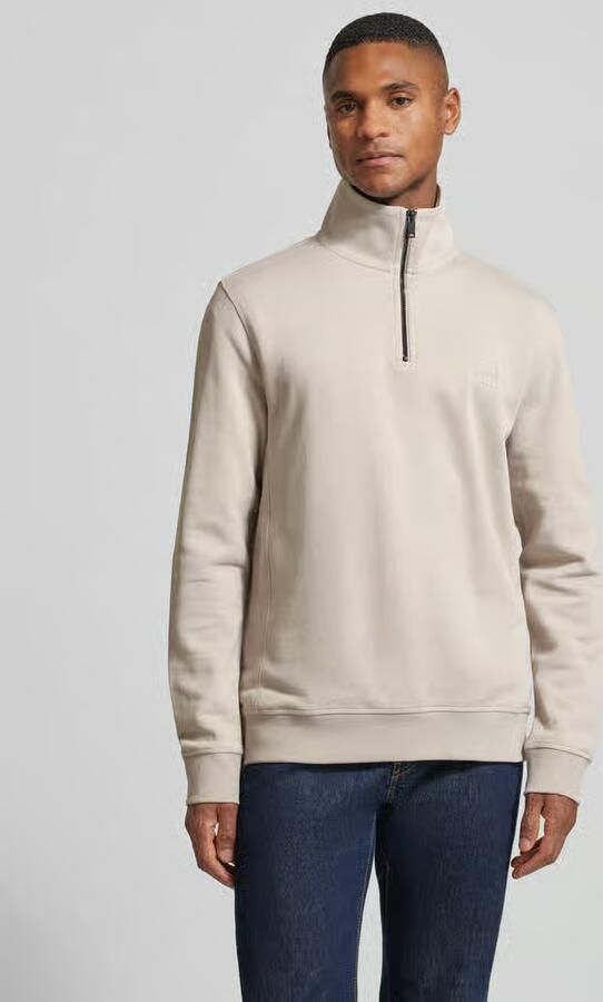 Boss Orange Regular fit sweatshirt van puur katoen model 'ZETRUST' - Foto 7