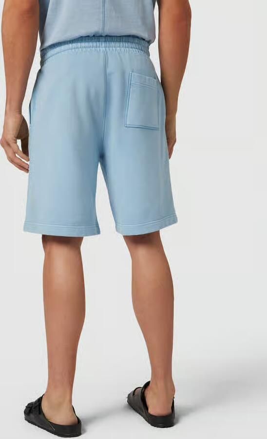 Boss Orange Regular fit sweatshorts met labelstitching