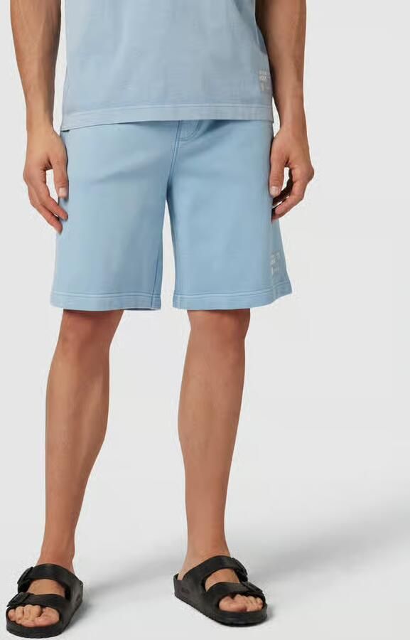 Boss Orange Regular fit sweatshorts met labelstitching - Foto 2