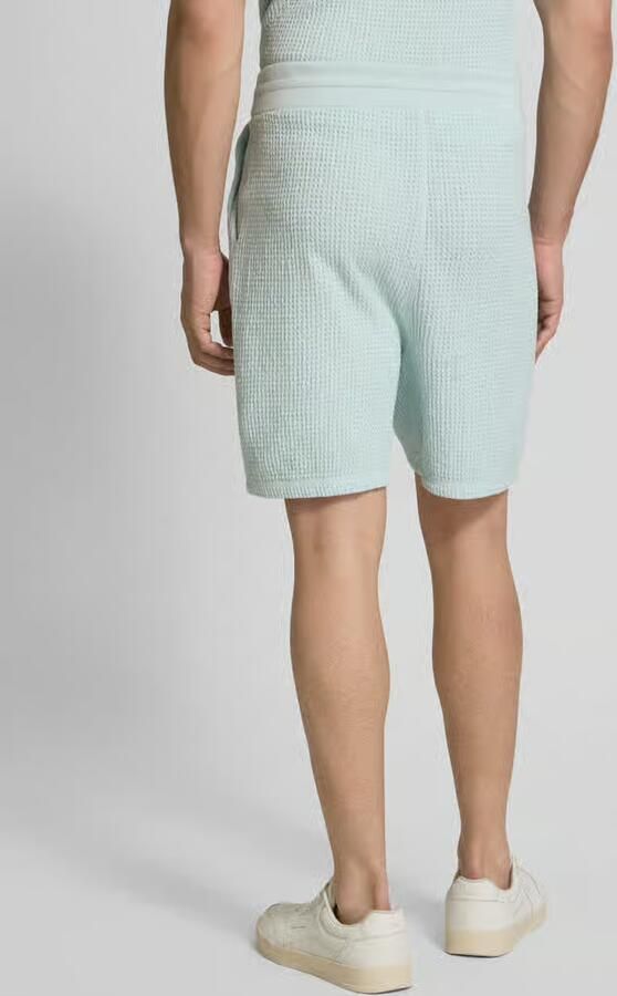 Boss Orange Regular fit sweatshorts met structuurmotief model 'Amoffle'