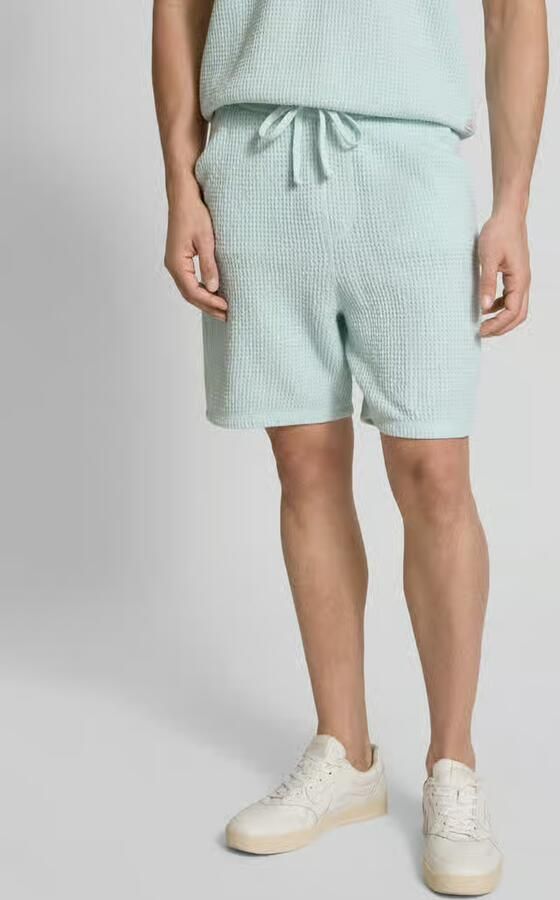 Boss Orange Regular fit sweatshorts met structuurmotief model 'Amoffle' - Foto 2