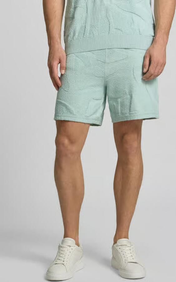 Boss Orange regular fit sweatshorts van katoenmix model 'ASURFER' - Foto 4