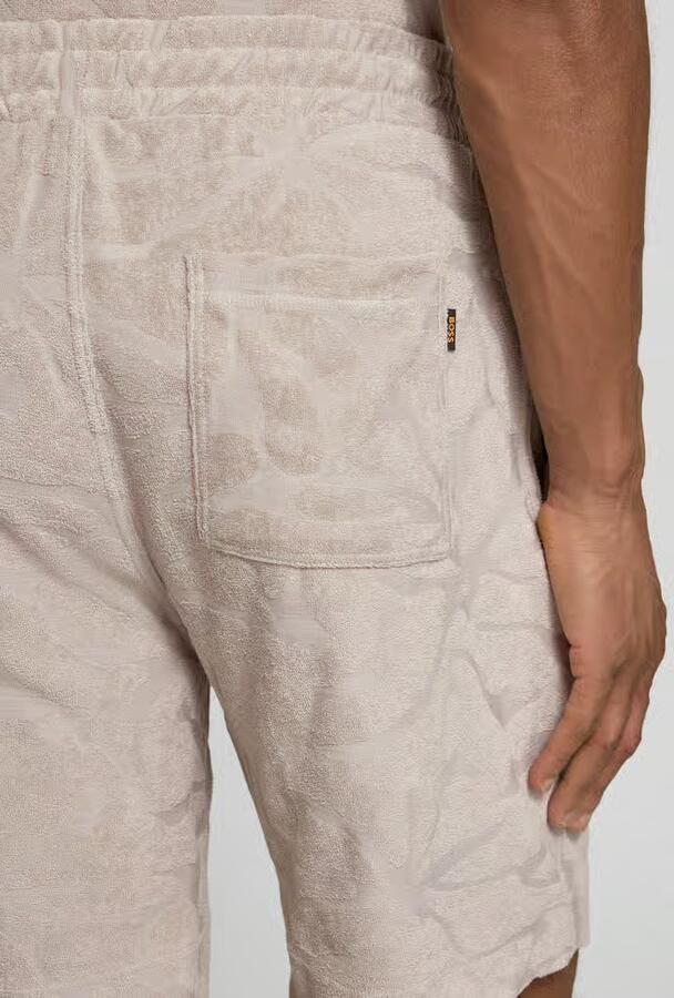 Boss Orange regular fit sweatshorts van katoenmix model 'SE_FLOWER'
