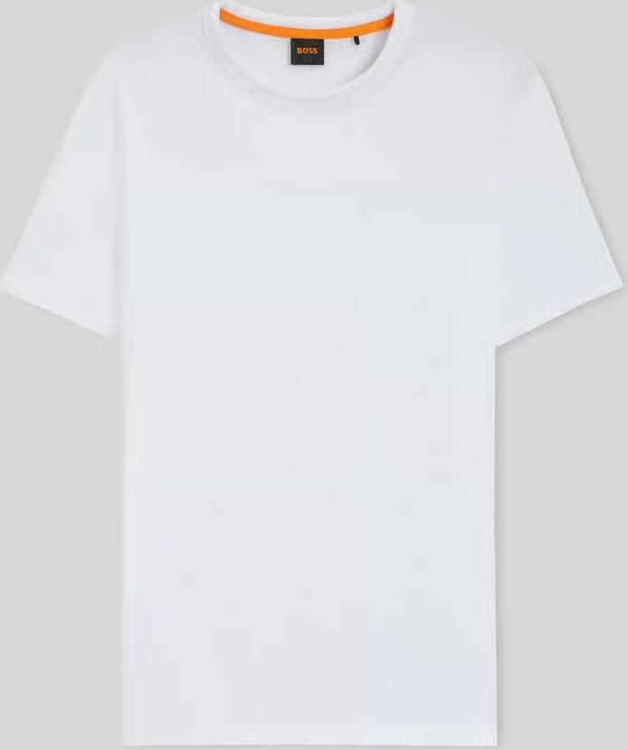 Boss Orange Regular fit T-shirt van gestructureerd katoen Model 'TEGOOD' - Foto 20