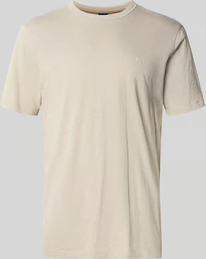 Boss Orange Regular fit T-shirt van gestructureerd katoen Model 'TEGOOD' - Foto 9