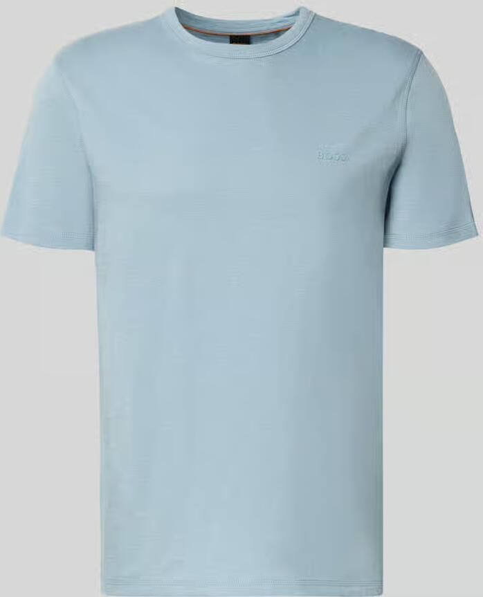 Boss Orange Regular fit T-shirt van gestructureerd katoen Model 'TEGOOD' - Foto 8