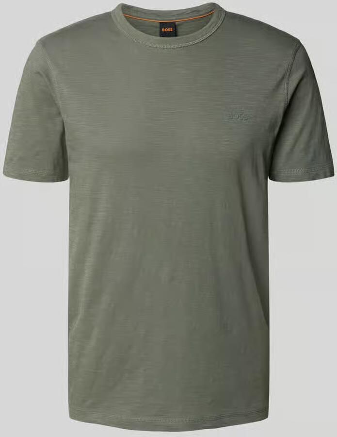 Boss Orange Regular fit T-shirt van gestructureerd katoen Model 'TEGOOD' - Foto 2