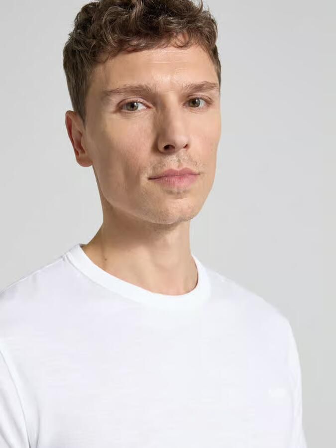 Boss Orange Regular fit T-shirt van gestructureerd katoen Model 'TEGOOD' - Foto 18