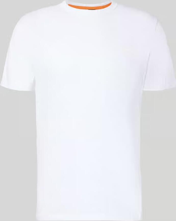 Boss Orange Regular fit T-shirt van gestructureerd katoen Model 'TEGOOD' - Foto 13