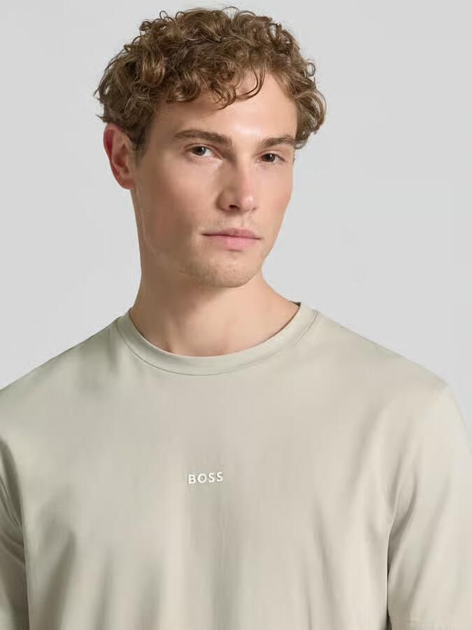 Boss Orange regular fit T-shirt van katoenmix model 'TCHUP' - Foto 7