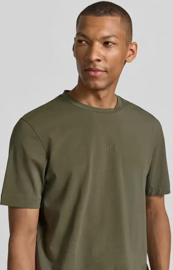 BOSS ORANGE Heren Polo's & T-shirts Tchup 10242929 01 Khaki - Foto 6