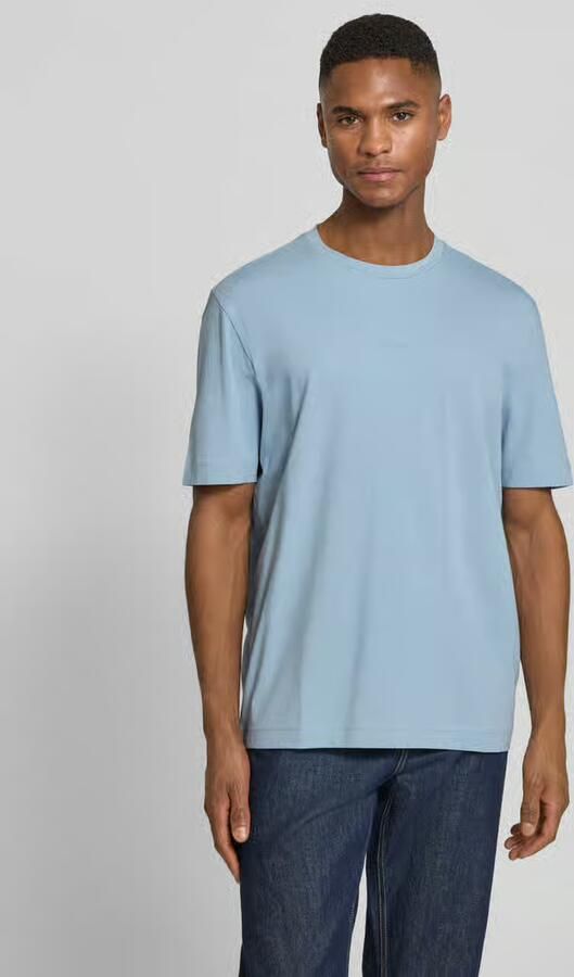 Boss Orange regular fit T-shirt van katoenmix model 'TCHUP' - Foto 5