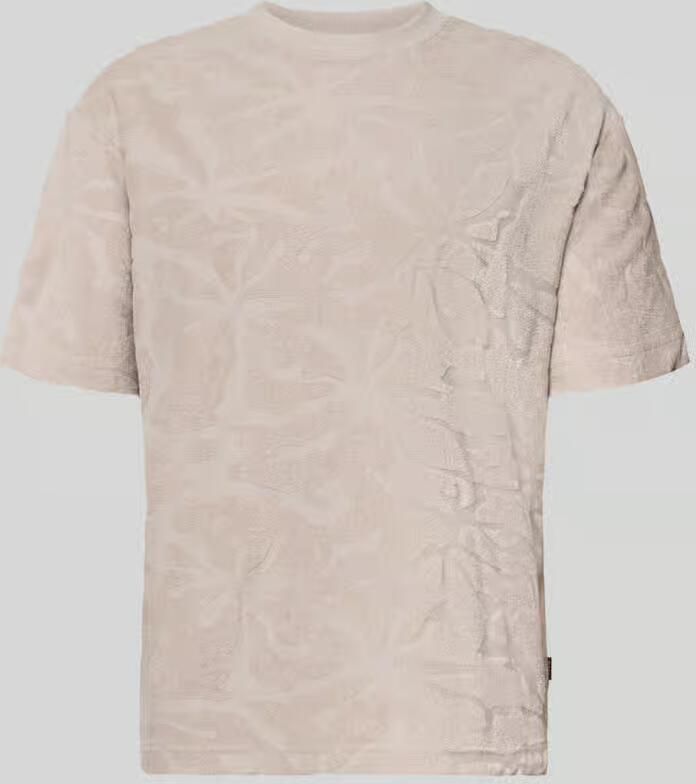 Boss Orange regular fit T-shirt van katoenmix model 'TE_FLOWER' - Foto 2