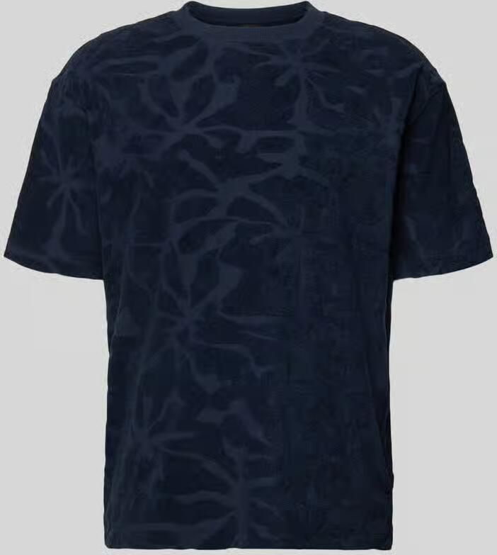 Boss Orange regular fit T-shirt van katoenmix model 'TE_FLOWER' - Foto 2