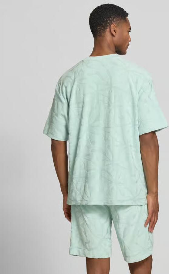 Boss Orange regular fit T-shirt van katoenmix model 'TE_FLOWER'