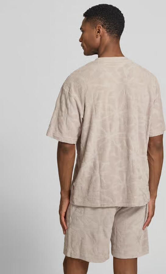 Boss Orange regular fit T-shirt van katoenmix model 'TE_FLOWER'