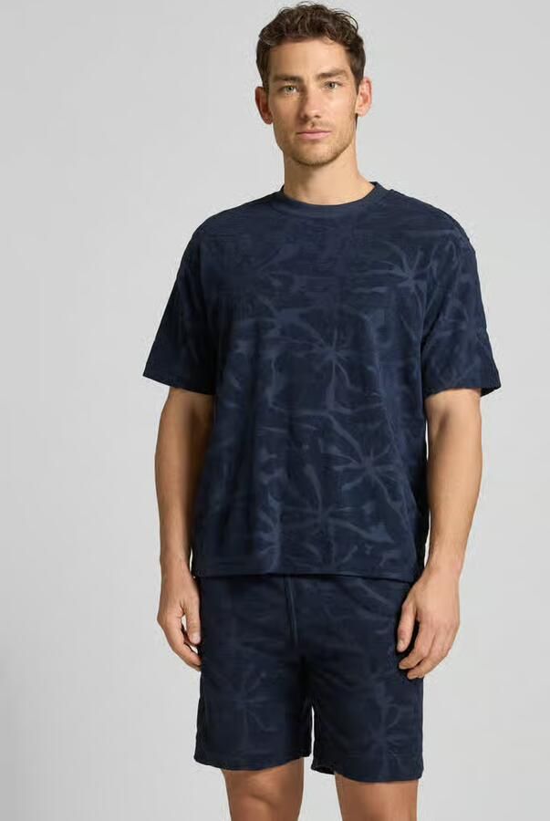 Boss Orange regular fit T-shirt van katoenmix model 'TE_FLOWER' - Foto 4