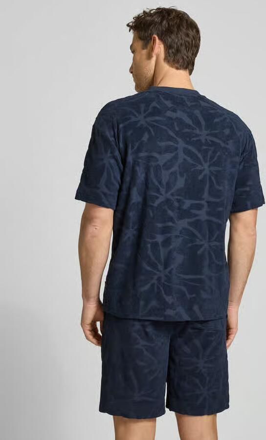 Boss Orange regular fit T-shirt van katoenmix model 'TE_FLOWER'