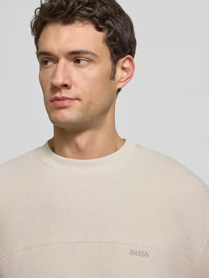 Boss Orange Regular fit T-shirt van katoenmix model 'TE_HIVE' - Foto 2