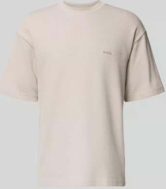 Boss Orange Regular fit T-shirt van katoenmix model 'TE_HIVE'