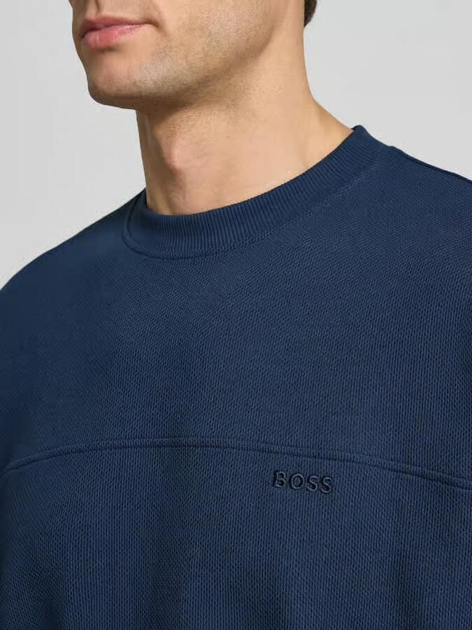 Boss Orange Regular fit T-shirt van katoenmix model 'TE_HIVE' - Foto 2
