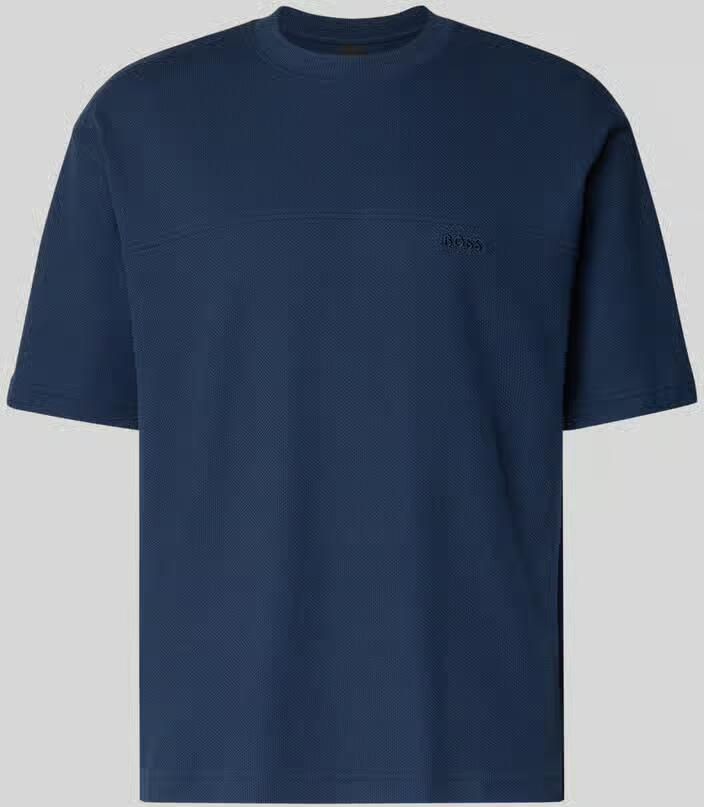 Boss Orange Regular fit T-shirt van katoenmix model 'TE_HIVE'
