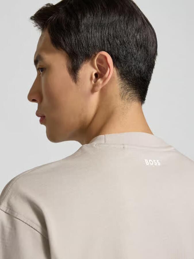 Boss Orange Regular fit T-shirt van katoenmix model 'TEETIM' - Foto 2
