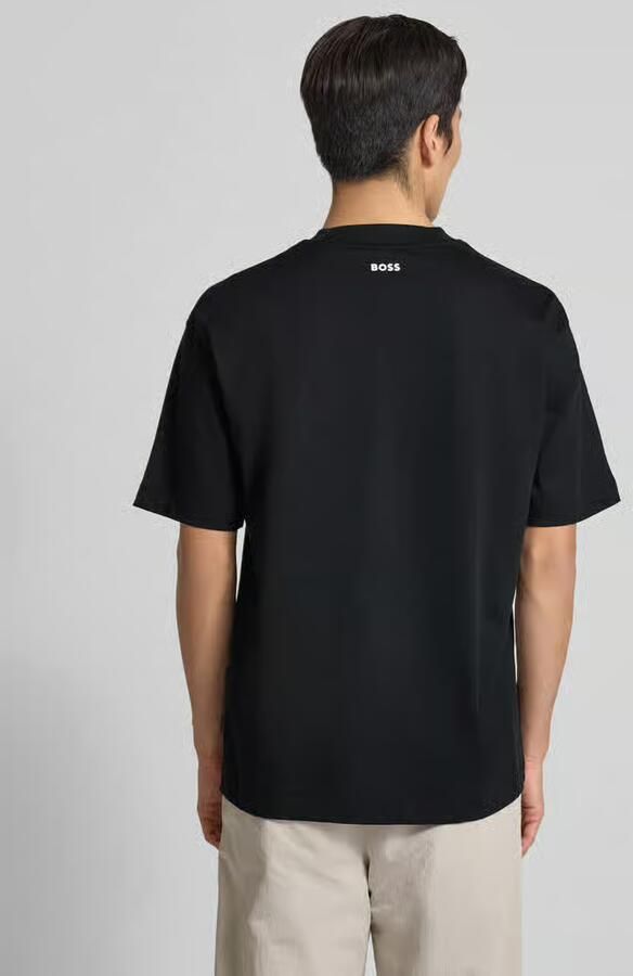 Boss Orange Relaxed fit T-shirt met labelprint model 'TEETIMM' - Foto 3