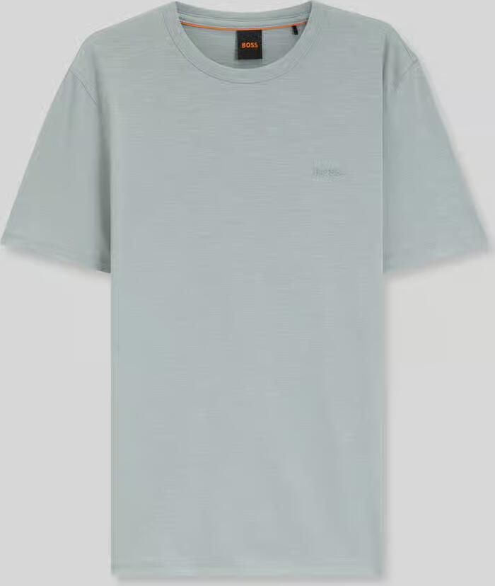 Boss Orange Regular fit t-shirt van katoenmix model 'Tegood' - Foto 2