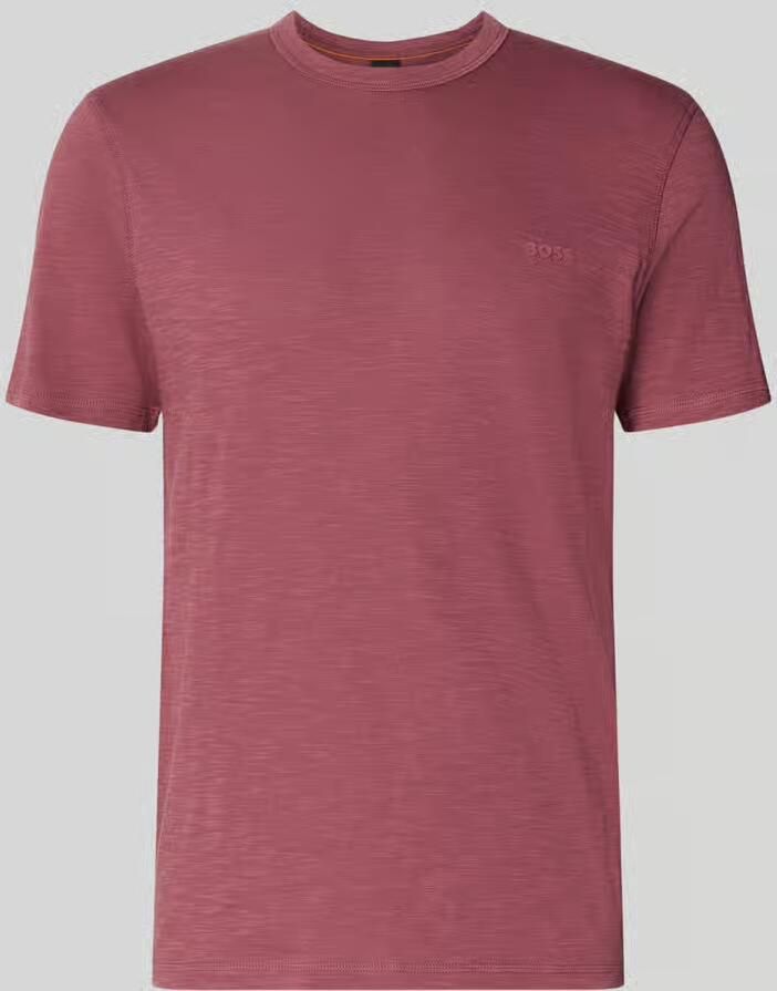 Boss Orange Regular fit t-shirt van katoenmix model 'Tegood' - Foto 2