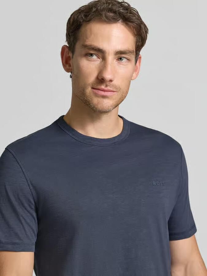 Boss Orange Regular fit t-shirt van katoenmix model 'Tegood' - Foto 2