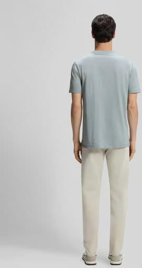 Boss Orange Regular fit t-shirt van katoenmix model 'Tegood' - Foto 2
