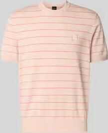 Boss Orange regular fit T-shirt van mix van katoen en kasjmier model 'KANACHO'