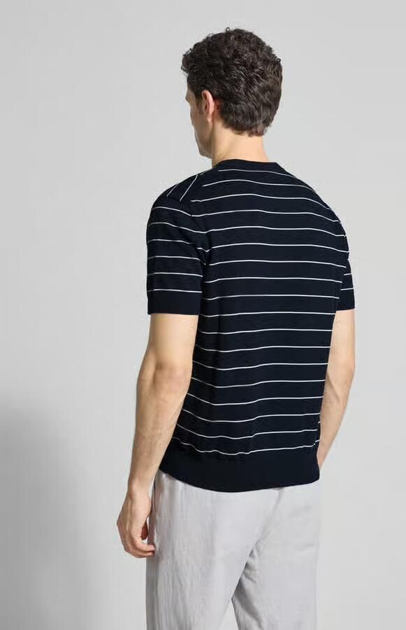 Boss Orange regular fit T-shirt van mix van katoen en kasjmier model 'KANACHO'