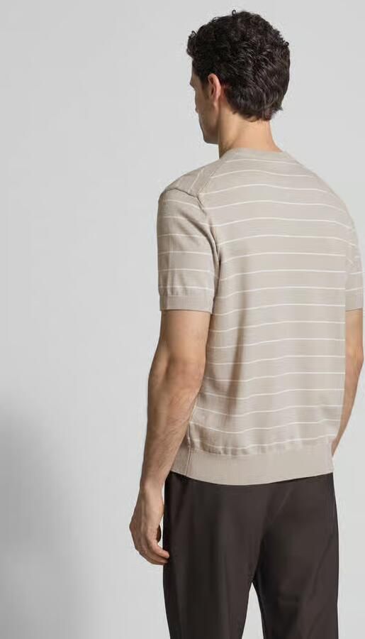 Boss Orange regular fit T-shirt van mix van katoen en kasjmier model 'KANACHO'
