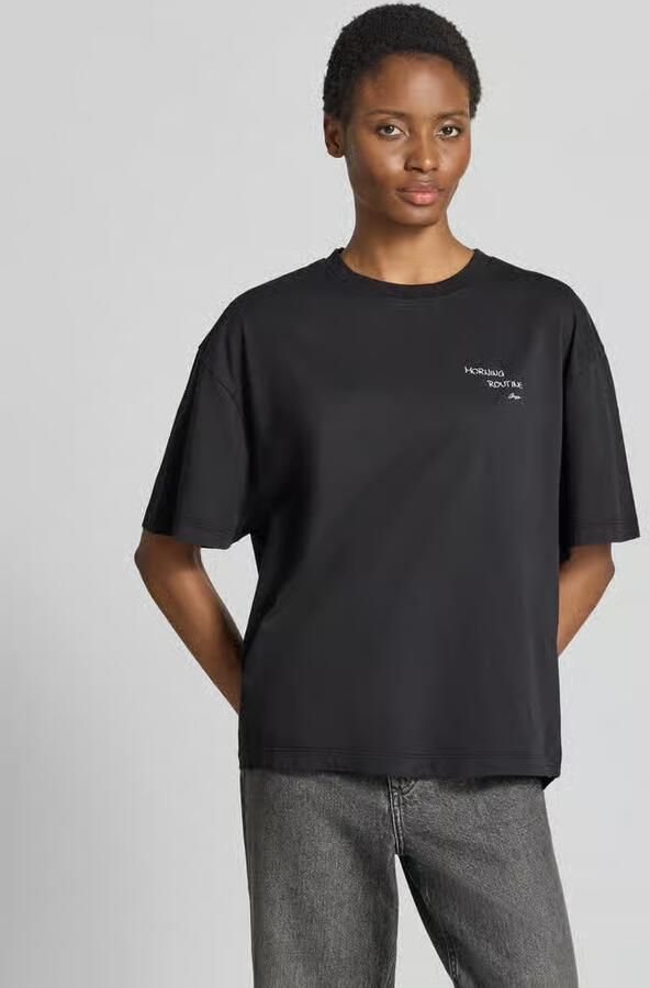 Boss Orange Regular fit t-shirt van pure katoen model 'C_Eboys_3' - Foto 3