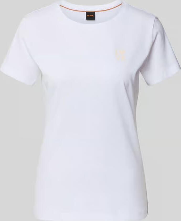 Boss Orange Regular fit T-shirt van puur katoen model 'C_ELOVE_1' - Foto 3