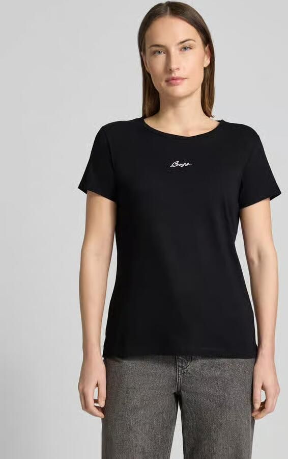 Boss Orange Regular Fit T-shirt van puur katoen model 'C_ELOVE_EMBRO' - Foto 2
