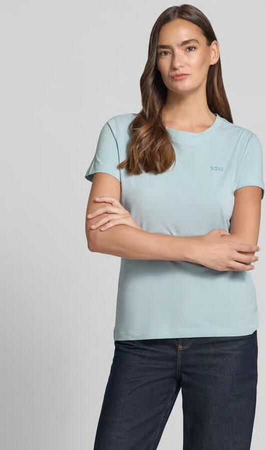 Boss Orange regular fit T-shirt van puur katoen model 'C_ESOGO_1' - Foto 4