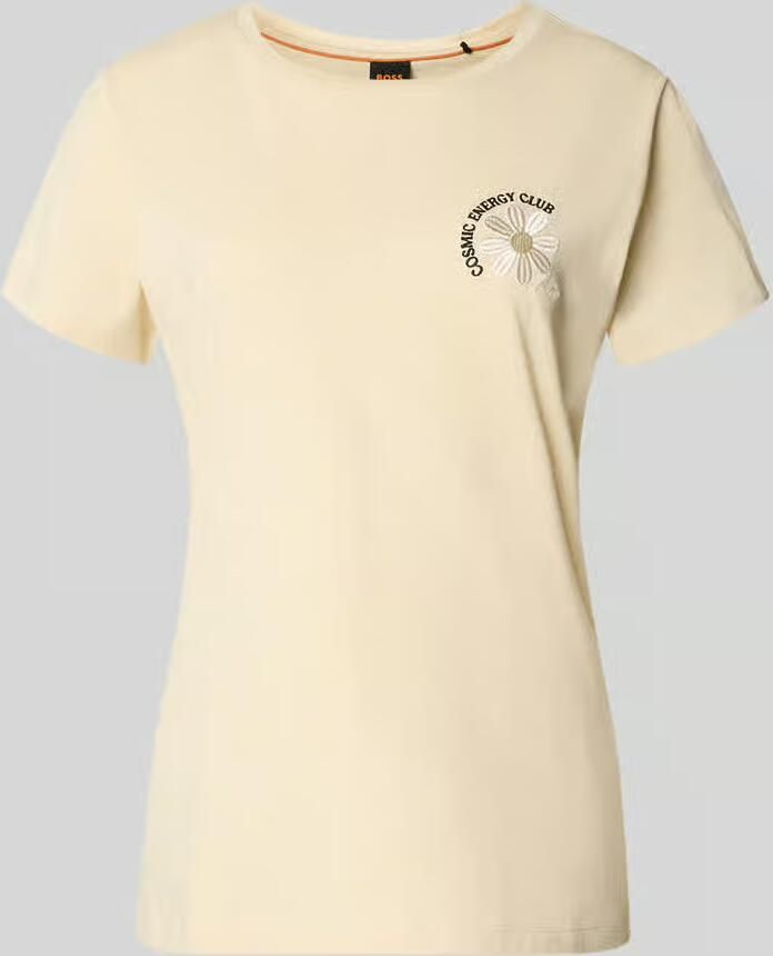 Boss Orange regular fit T-shirt van puur katoen model 'E_ELOVE_5' - Foto 2