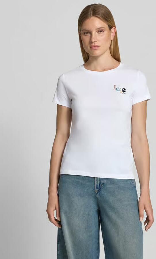 Boss Orange regular fit T-shirt van puur katoen model 'E_ELOVE_5' - Foto 2