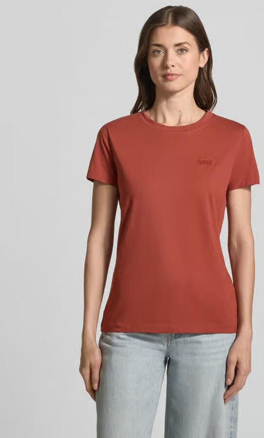 Boss Orange Regular fit T-shirt van puur katoen model 'ESOGO' - Foto 3