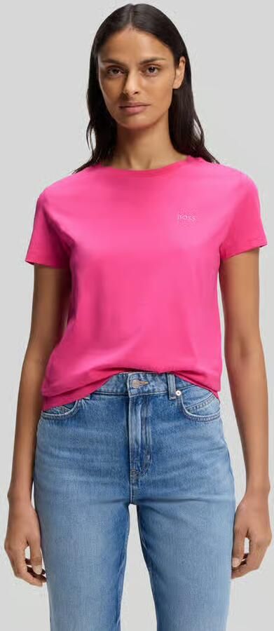 Boss Orange Regular fit T-shirt van puur katoen model 'ESOGO' - Foto 4
