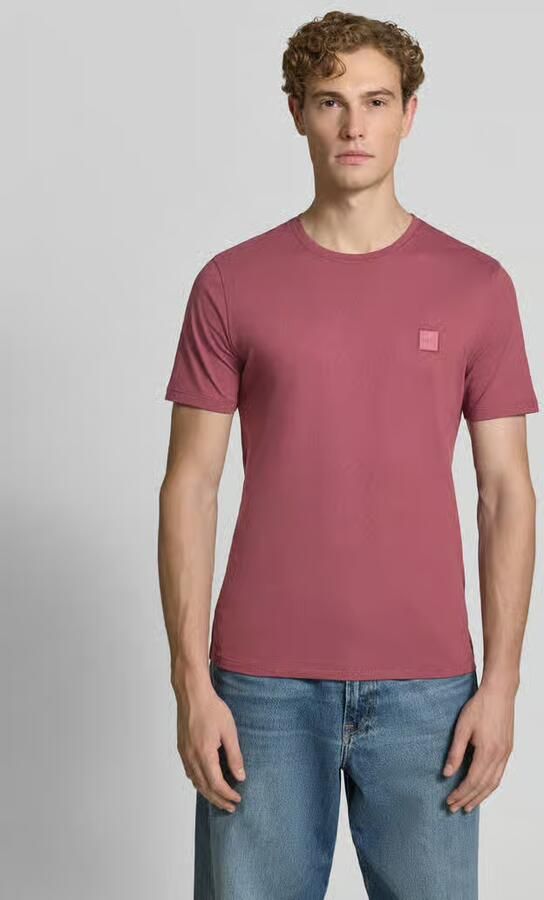 Boss Orange Regular fit T-shirt van puur katoen model 'TALES' - Foto 4