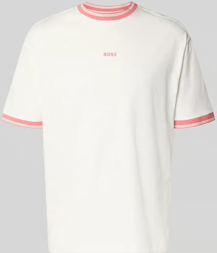 Boss Orange regular fit T-shirt van puur katoen model 'TE_BLOCKS'