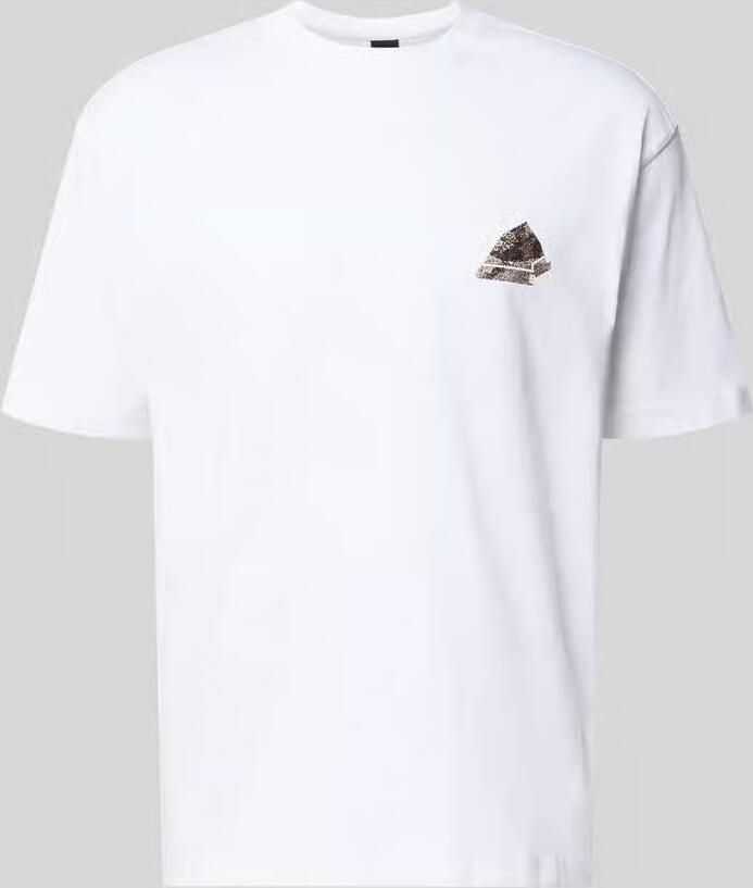 Boss Orange regular fit T-shirt van puur katoen model 'TE_FRAME' - Foto 2