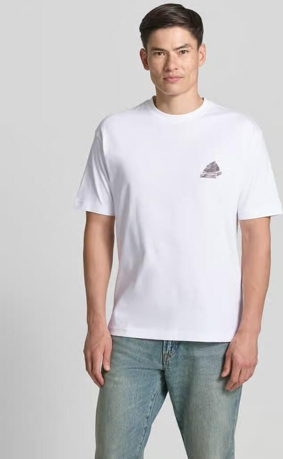 Boss Orange regular fit T-shirt van puur katoen model 'TE_FRAME' - Foto 3