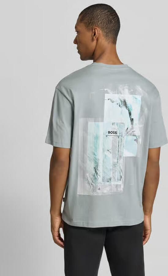 Boss Orange Regular fit t-shirt van puur katoen model 'Te_Frame' - Foto 2