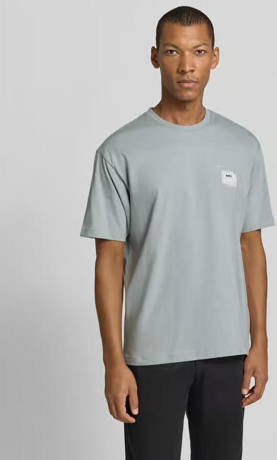 Boss Orange Regular fit t-shirt van puur katoen model 'Te_Frame' - Foto 3