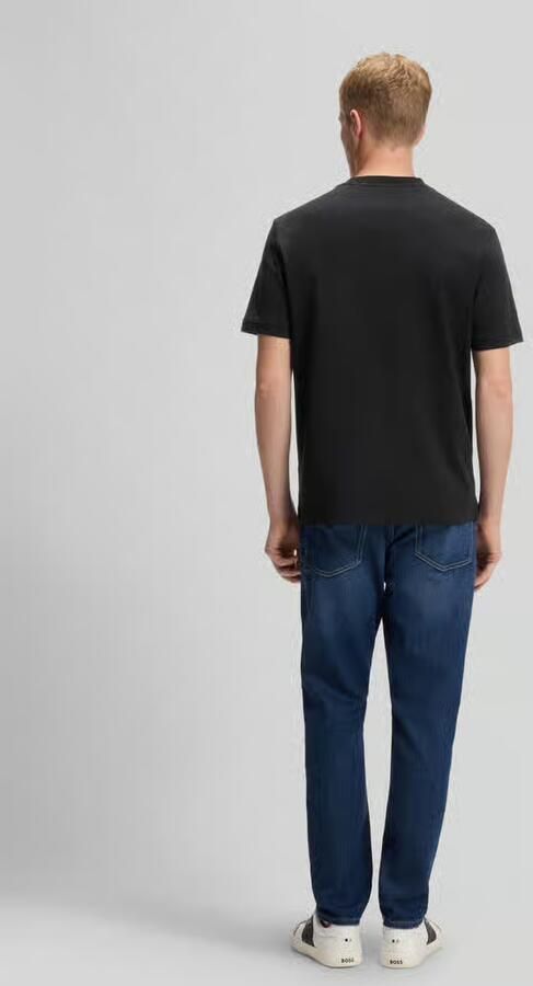 Boss Orange Regular fit t-shirt van puur katoen model 'Te_interlock' - Foto 4
